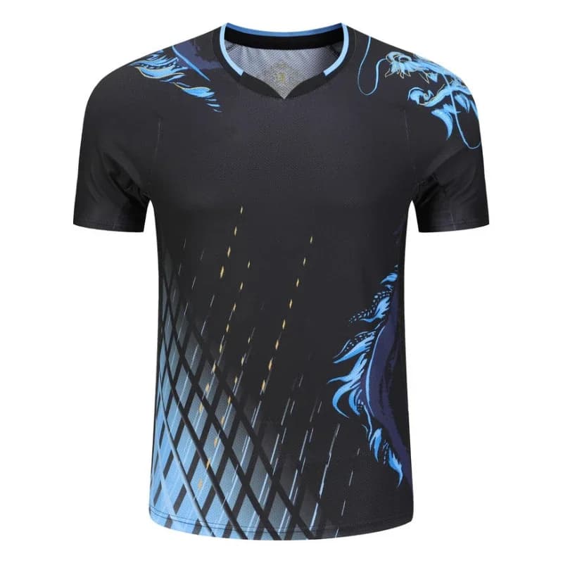 Print Badminton Tennis T-shirts for Men Baby Dragon Chinese 3D Printed Uniform Ping Pong Top Couple Volleyball Clothes