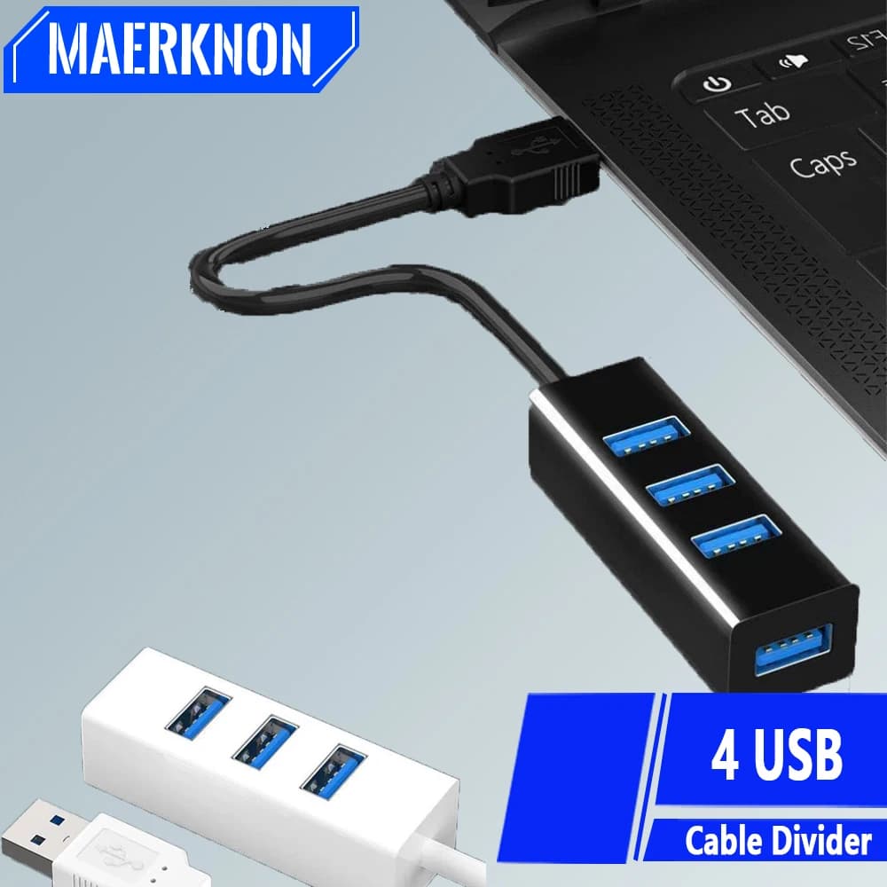 Hub splitter multi USB 4 in 1 Hub USB USB 3.0 Espansore multiplo Switch Hub Docking Station Cavo 30/120 cm