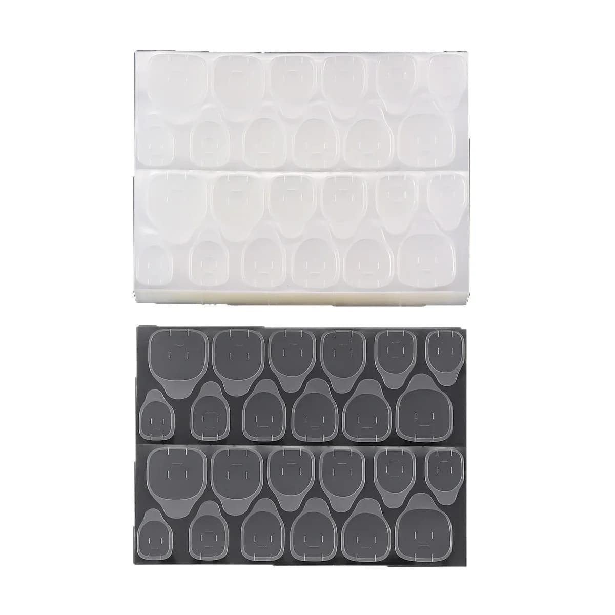 600PCS Double Sided Glue Nail Sticker Adhesive Tabs Waterproof Breathable Fake Nail Glue Stickers Jelly False Nails Tips