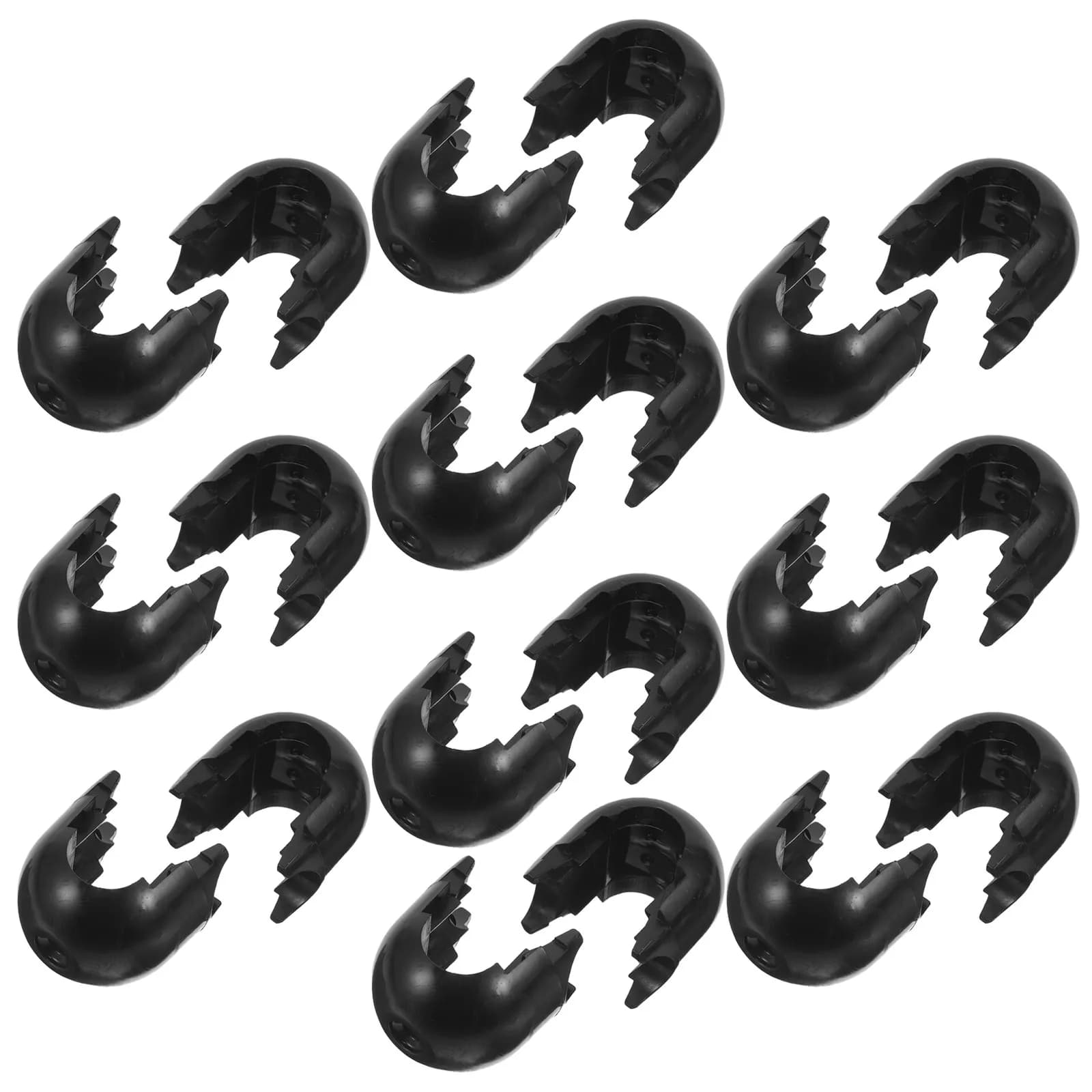 10Pcs Childrens Climbing Rope Connector Secure Rope Attachment Hook Clamp for Gym Workout Rigs Climbing Nets Swings Fitness