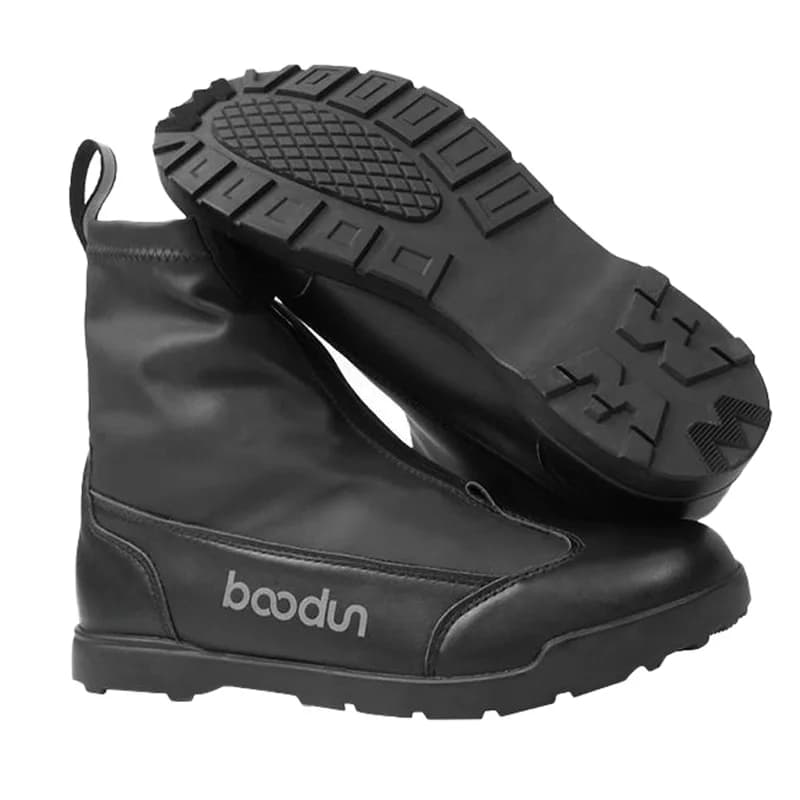 Marca BOODUN Tubo alto senza scarpe da ciclismo bloccate Mantieni caldi stivali da moto Stivali da trekking per biciclette impermeabili e antivento