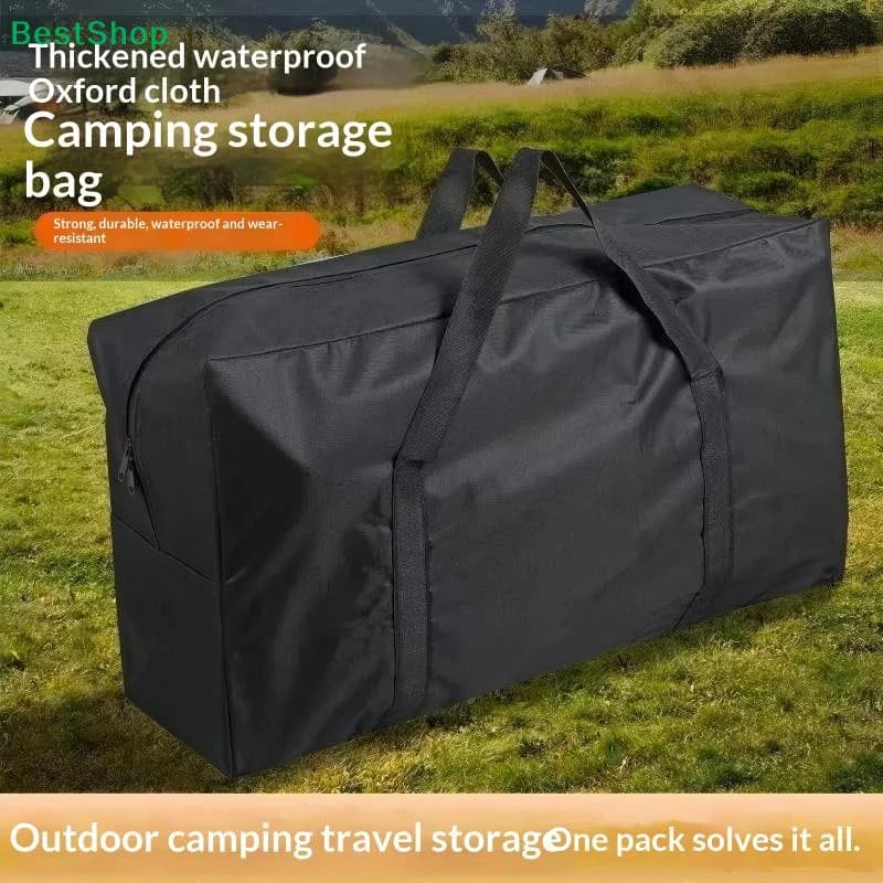 〔R〕Borsa portaoggetti grande impermeabile per il campeggio, borsa in tessuto Oxford ispessito con manici per attrezzatura da esterno, viaggi e conservazione della tenda