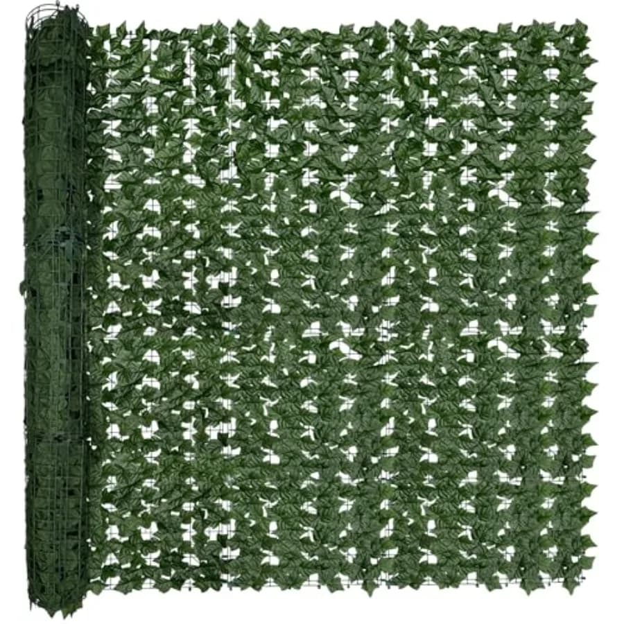 Artificial Ivy Privacy Fence Screen: 80 x 120 67 Sqft Anti-Ultraviolet Artificial Hedge Grass Wall Used for Indoor and Outdoor