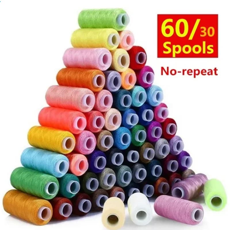 Set di filo per cucire 100 colori 250 metri ciascuno Kit di filo in poliestere per cucire a mano o a macchina
