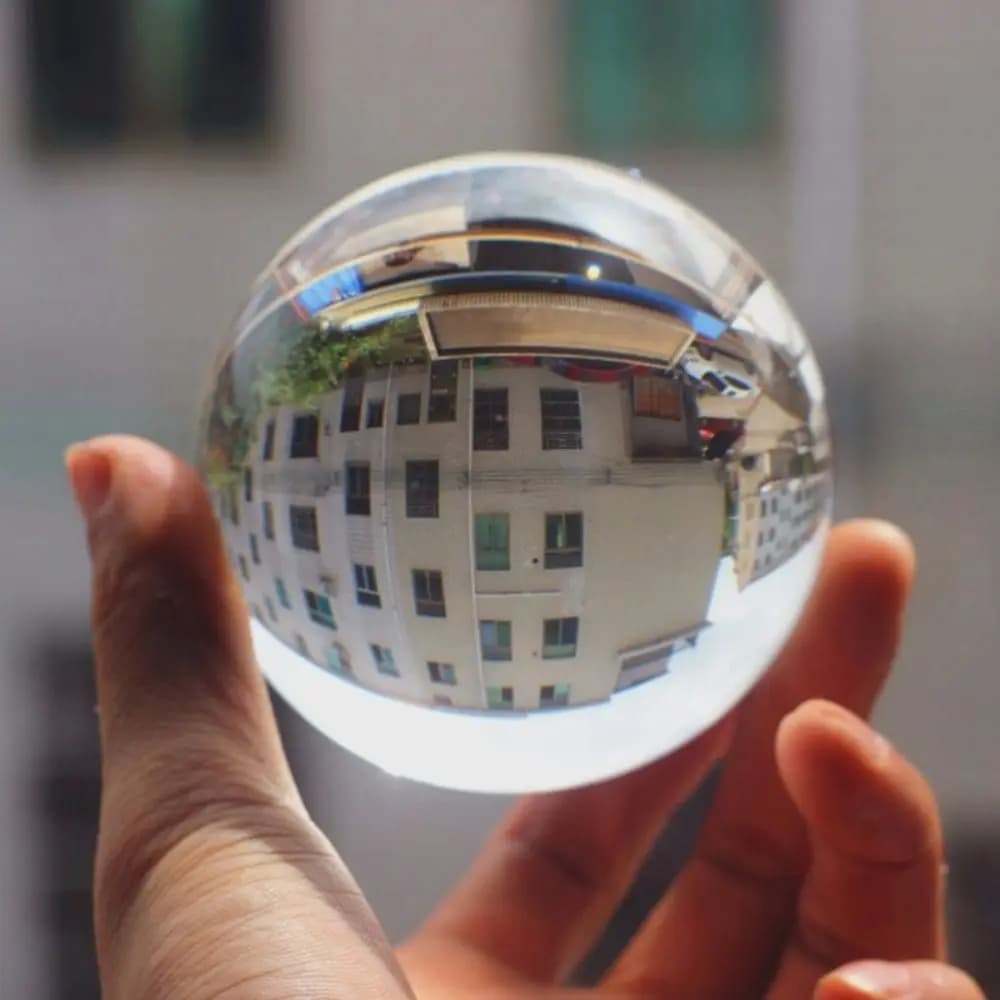 Creative Round Crystal Glass Ball Transparent Ultra Clear Crystal Decorative Balls Smooth 3/6/8/10cm Sphere Ornaments Tabletop