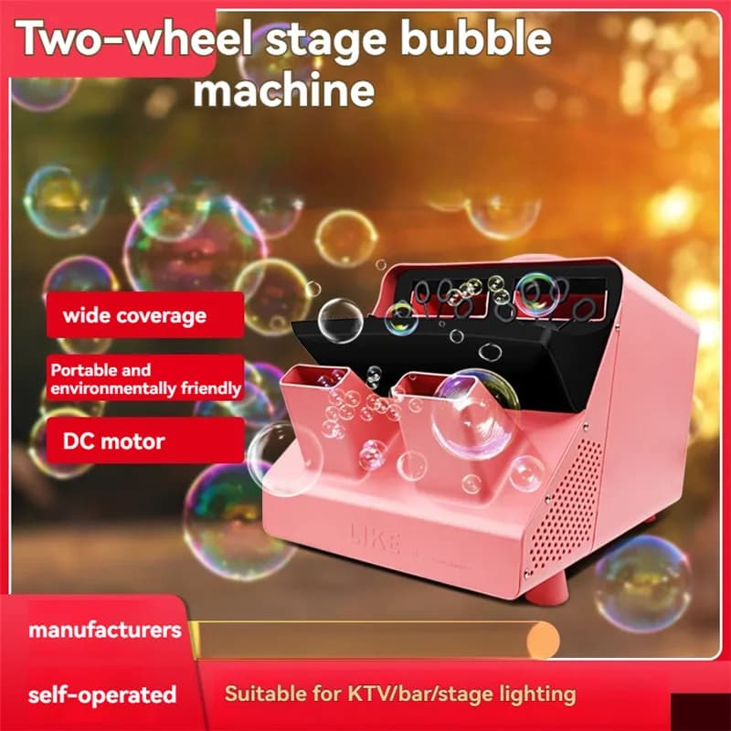 Macchina per bolle di fumo Macchina per nebbia di bolle di neve Lampada da scrivania per danza con nebbia di bolle DMX da 300 W, adatta per feste di Halloween su DJ, matrimoni