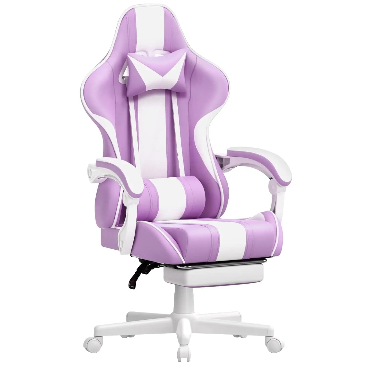 Sedie da Gaming, Sedia Ergonomica Stile Racing per PC con Poggiatesta e Supporto Lombare, Reclinabile Regolabile in PU, Personalizzabile