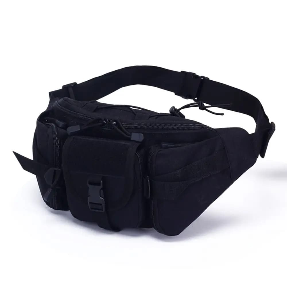 Oxford Cloth Waist Fanny Pack Waterproof Multifunctional Running Sports Belt Bag Large Capacity Breathable Men Molle Pouch