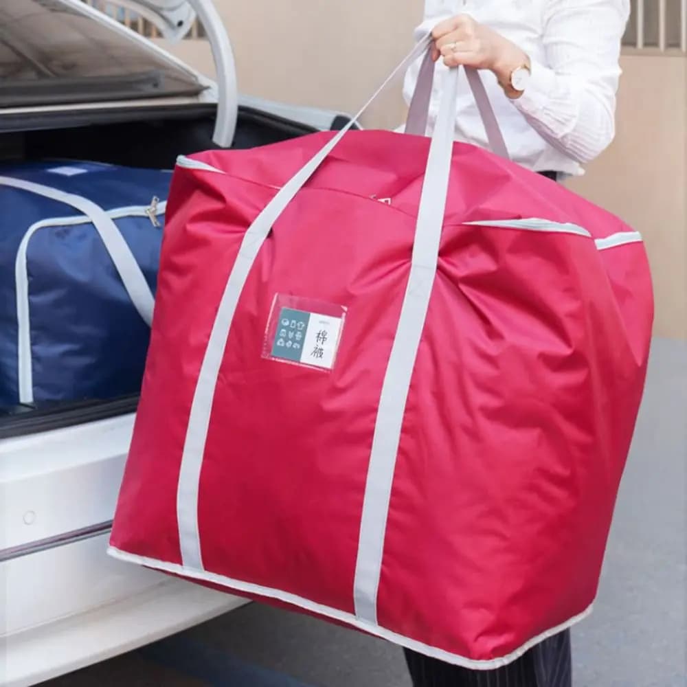 Durable Travel Luggage Bag Waterproof Moisture Proof Foldable Storage Bag Oxford Cloth Large Capacity Clothing Organizing Bag