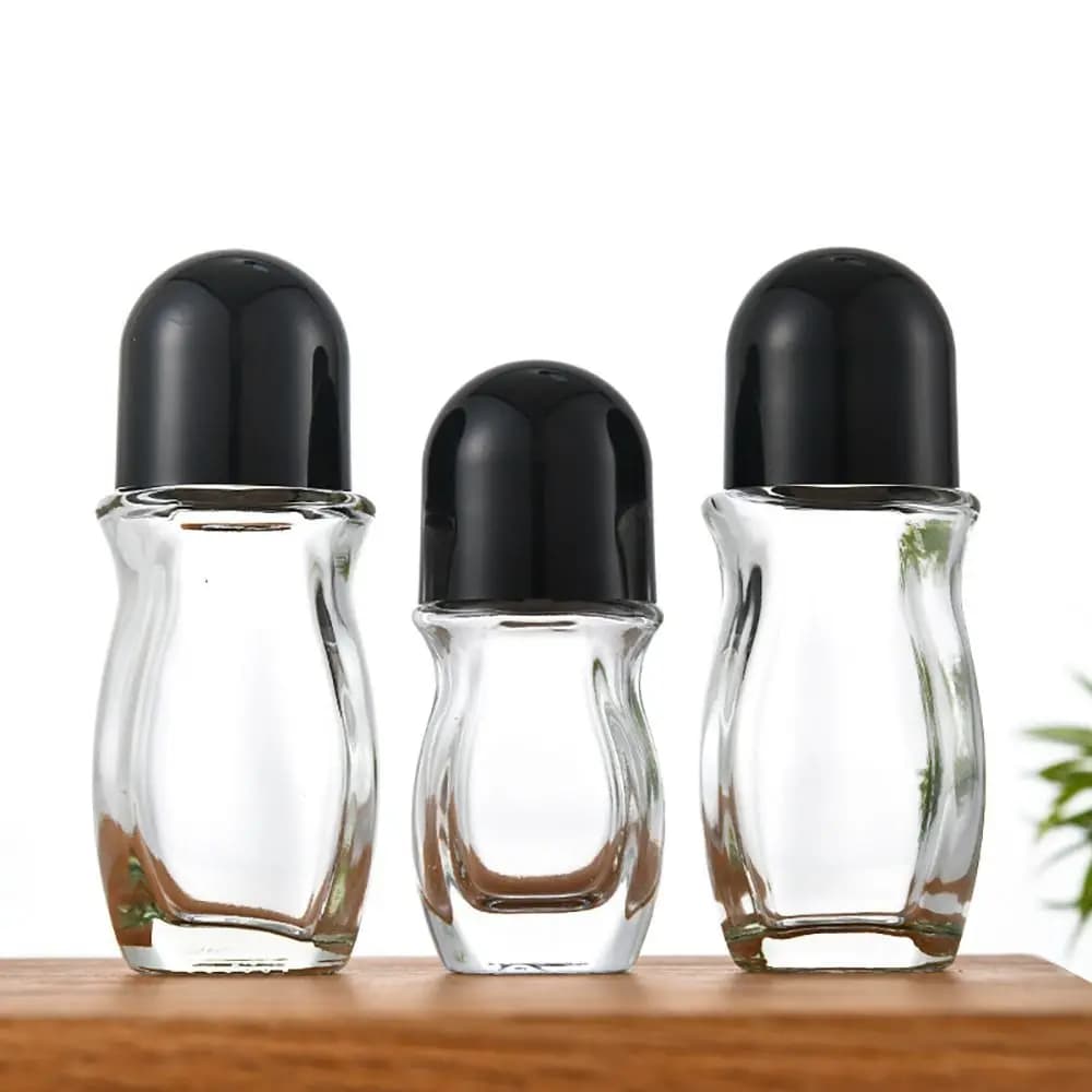 Bottiglie a rullo ricaricabili di ricambio Bottiglie di oli essenziali fai-da-te a prova di perdite Bottiglia di olio da massaggio riutilizzabile