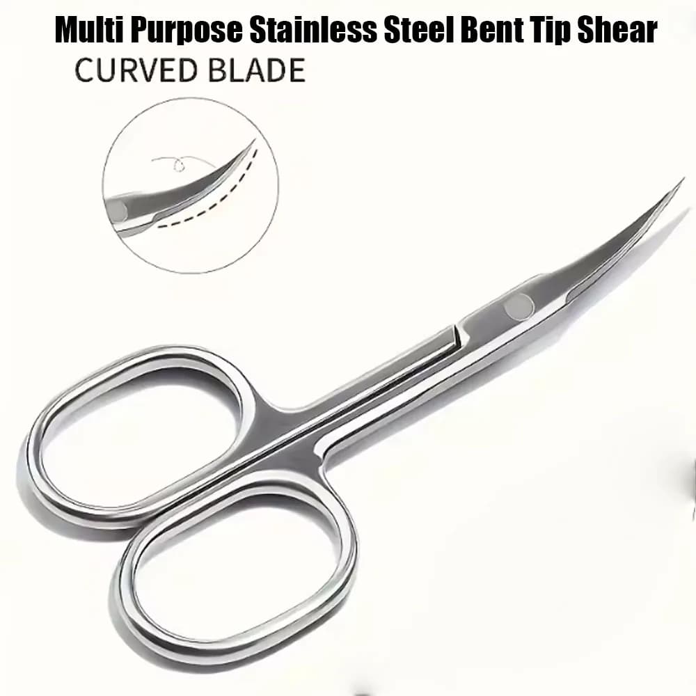 Stainless Steel Beauty Cuticle Scissors Precise Tool Suitable For Nail Care Facial Grooming Equipped Trimming False Eyelashes