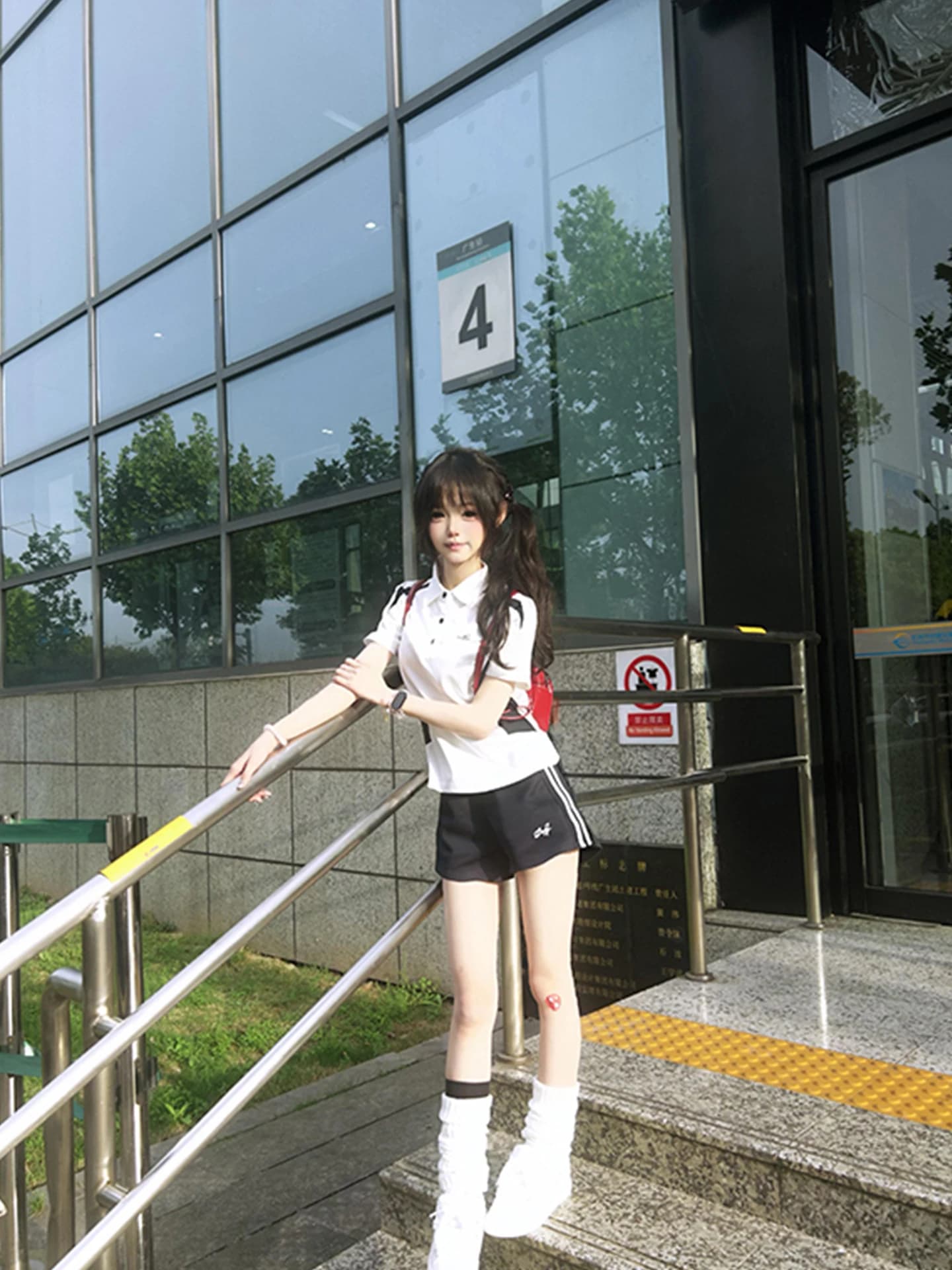 Original Summer Cool Sweet JK Uniform Gymnastics Set Short Pants Sports Embroidery Casual Top Volleyball Women's Shirt
