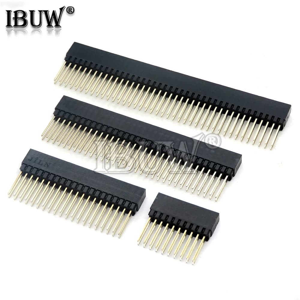 2.54mm 2x10P/16P/20P/25P/32P/40 Pin Female Impilable Double Fila Connector 2x20P PC104 For Raspberry Pi 2