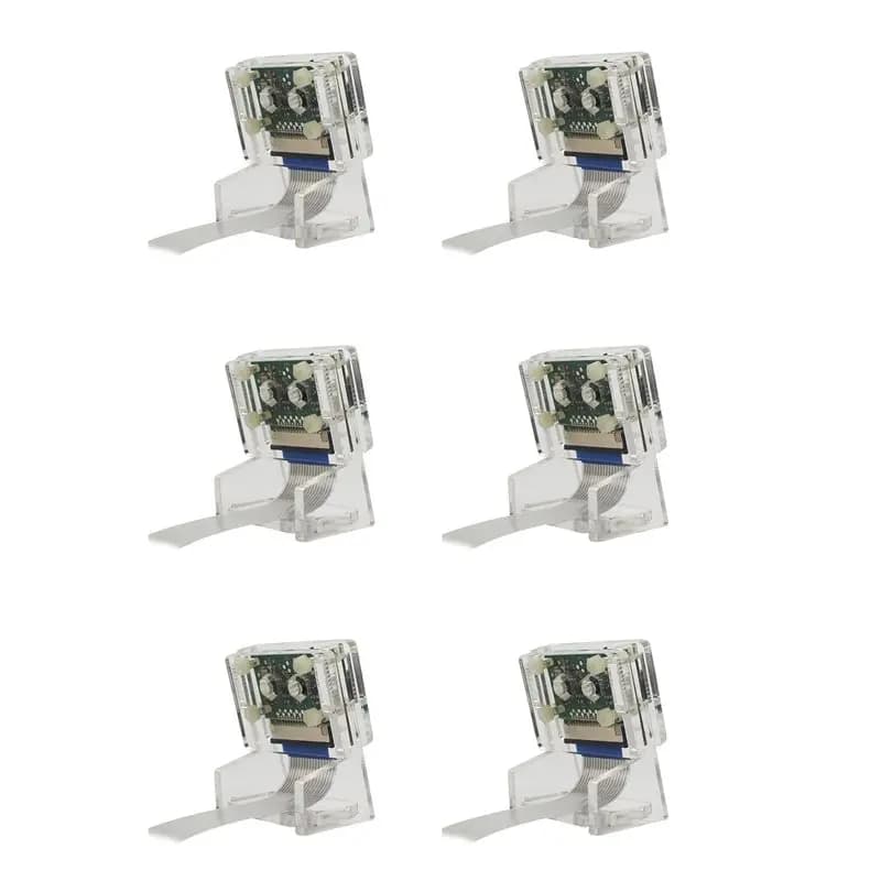 ABSY 6X Ov5647 transparent acrylic support for mini camera, webcam bracket for Raspberry Pi 3