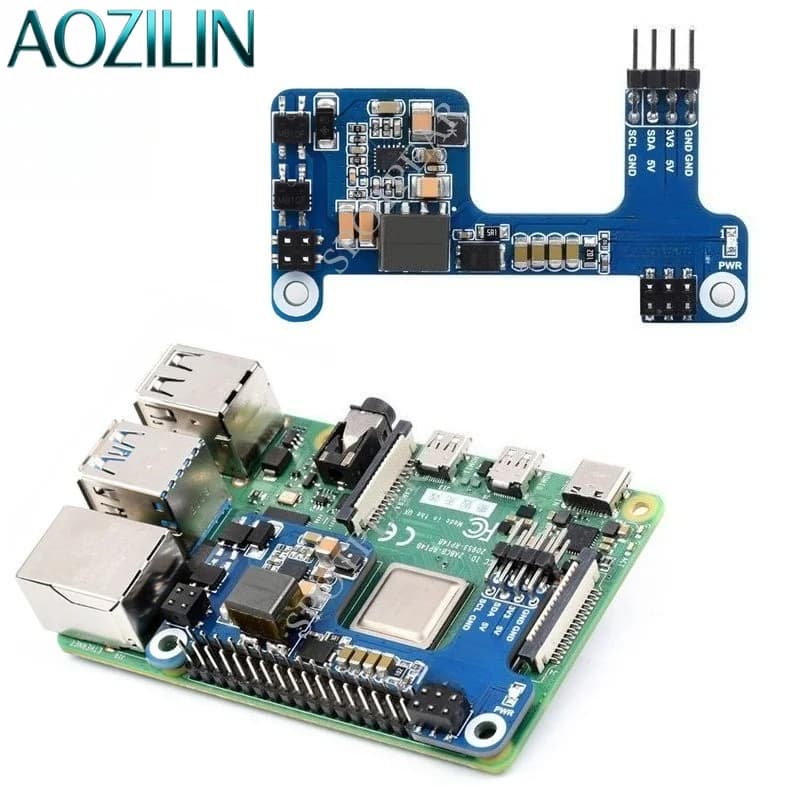 Scheda di espansione compatta AOZILIN per alimentazione POE, supporto IEEE802.3af per Raspberry Pi 3B+ 4B, alimentata tramite singolo cavo Ethernet