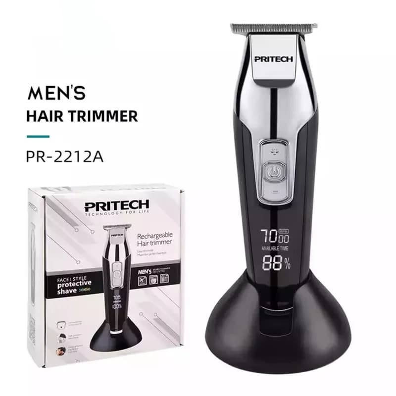 Youpin Pritech Macchina per capelli professionale Display LCD Barba Trimmer per uomo PR-2212A Rasoio elettrico da uomo ricaricabile