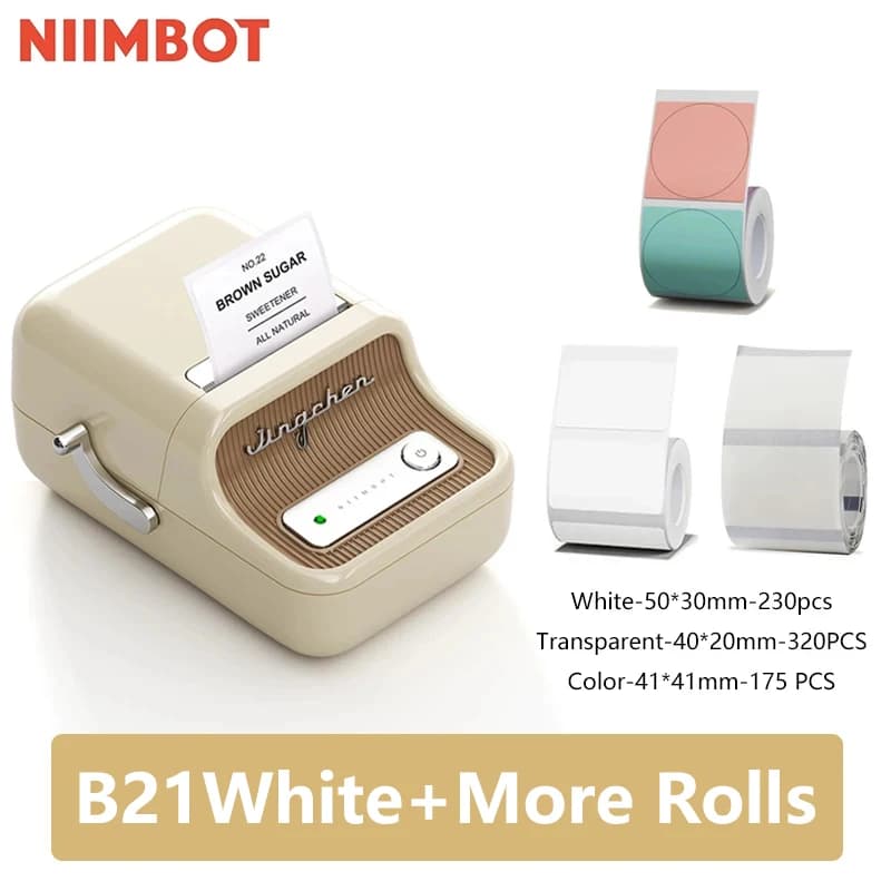 Niimbot B21 Mini stampante termica portatile per etichette Mini stampanti adesivi per ufficio domestico per telefono cellulare NOVITÀ