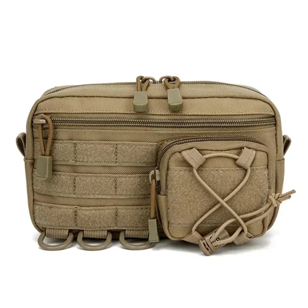 Marsupio Molle da Esterno Multifunzionale da Uomo, Borsa a Tracolla Portatile per Telefono e Attrezzi, Ideale per Campeggio, Arrampicata e Uso Quotidiano