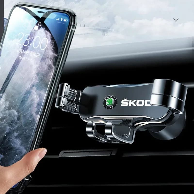 Supporto per telefono per auto Supporto per clip per presa d'aria Supporto per GPS mobile Supporto per smartphone per Skoda Octavia Fabia Rapid Yeti Superb Octavia A 5 A