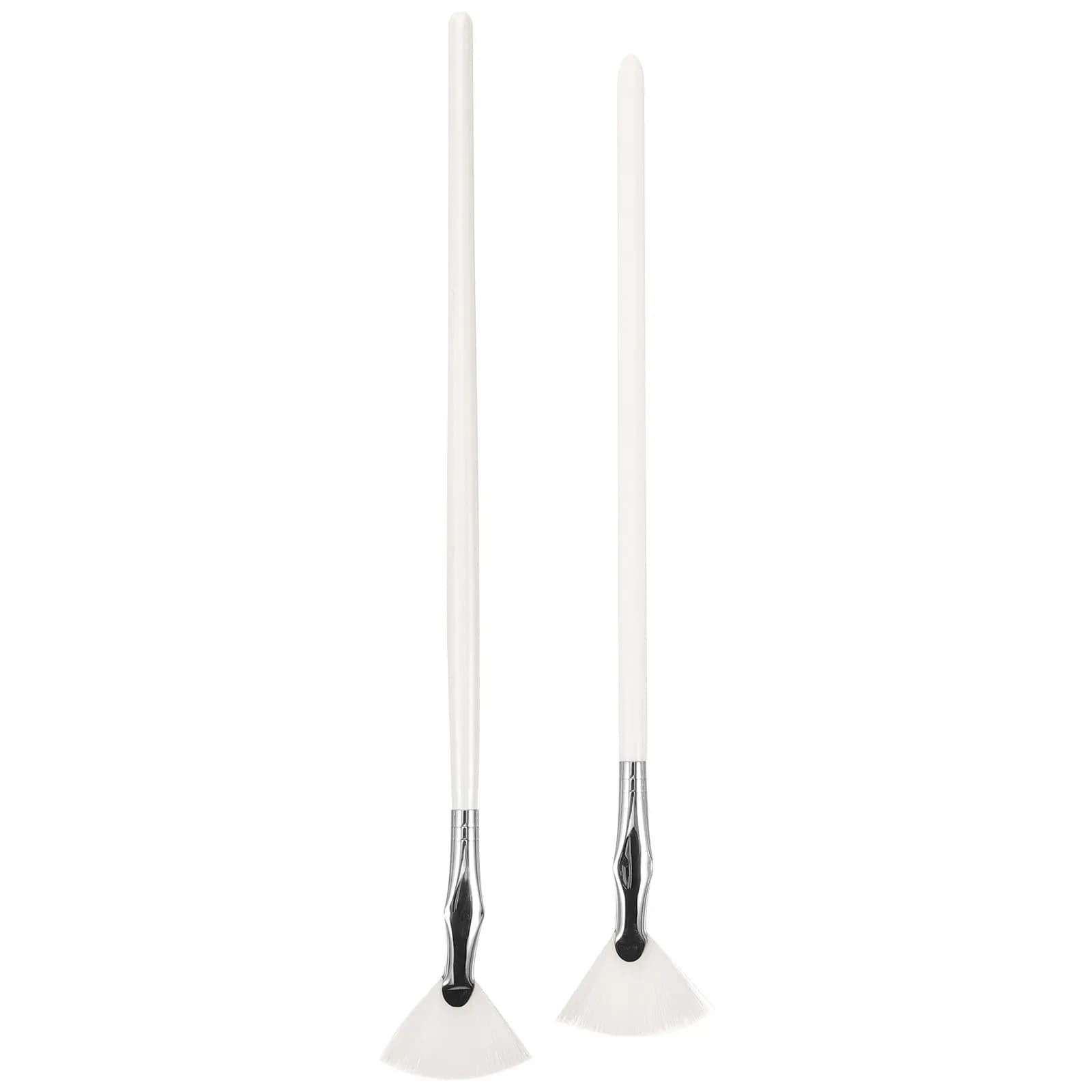 2 Pieces Venting Brushes in Light Synthetic Fiber, Tools for Practical Makeup Eyelashes and Eyebrows, Gift Wrap for Eyelashes