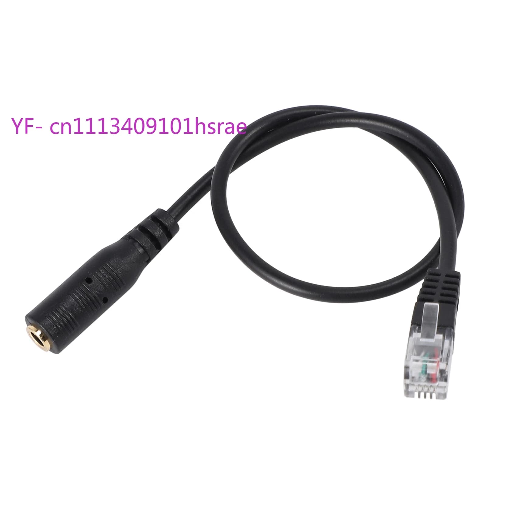 Convertitore per cuffie con cavo adattatore da 3,5 mm a RJ9 da 2 pezzi per smartphone e telefono fisso LYZ