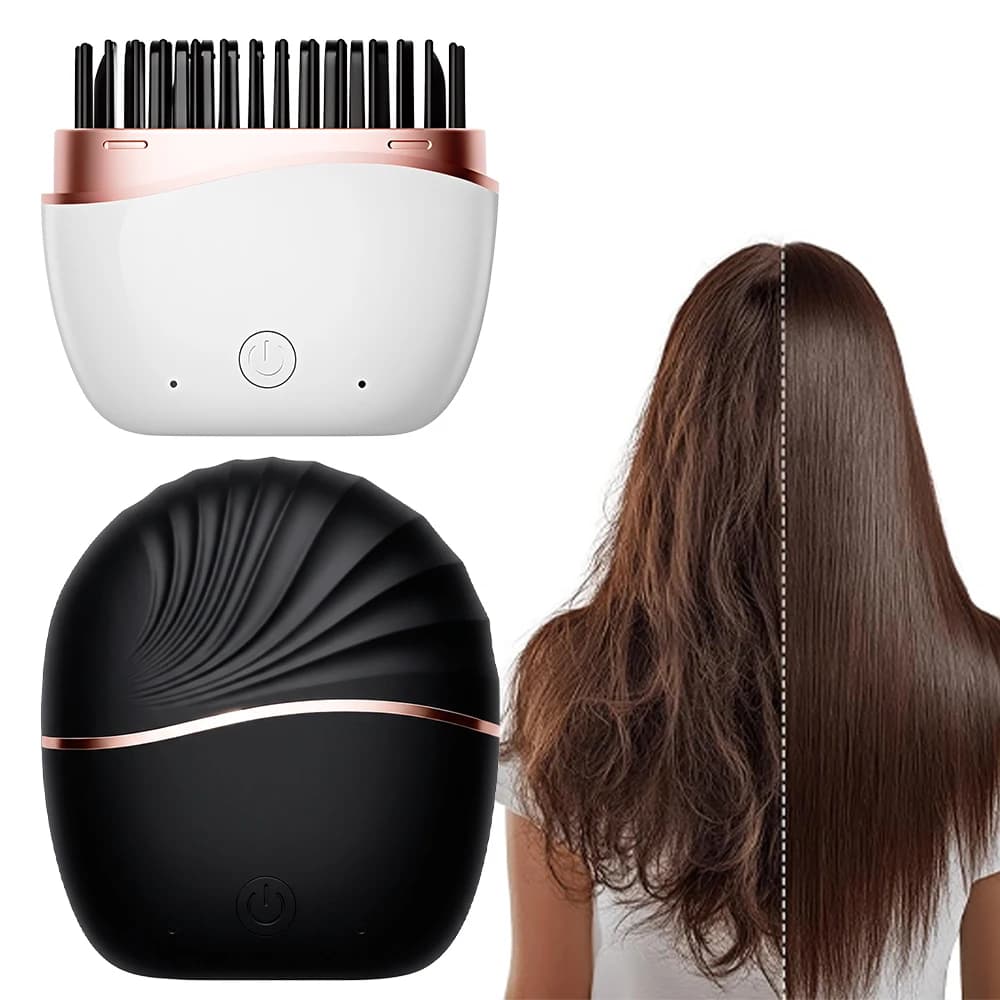 Widthless Wiper Brush, Rechargeable Raddrizing Combo - Quick Heating in 30s and 2 Temperature Settings for a Styling Clear Hair