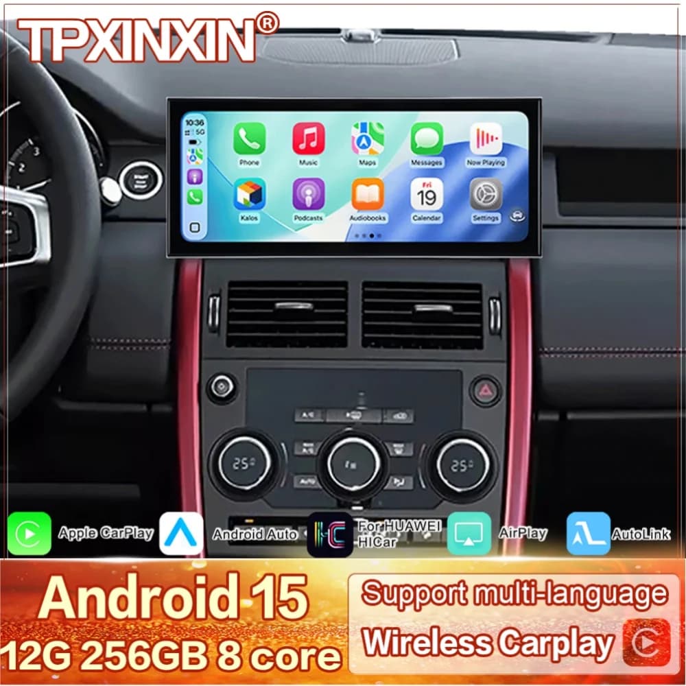 15.8 Inch Qualcomm For Land Rover Discovery Sport 2016~2019 Multimedia Android 15 Auto GPS Navigation Audio Car Radio Head Unit