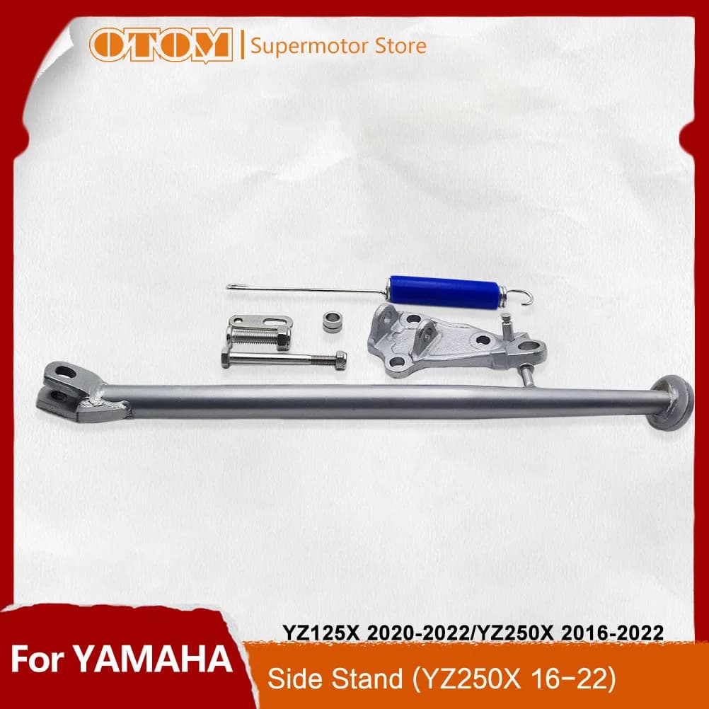 Accessori moto Poggiapiedi Staffa Cavalletto Laterale Cavalletto Supporto Del Piede Primavera Per YAMAHA YZ125X 2020-2022 YZ250X 2016-2022