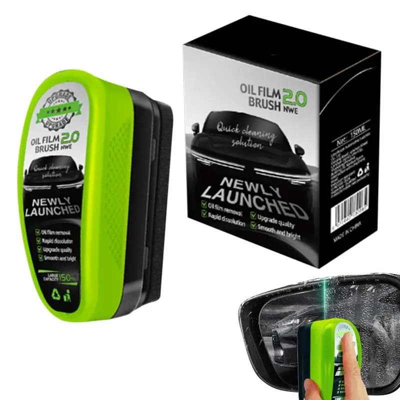 150ml Glass Oil Film Removal Device Car Glass Cleaning Card Strong Agent for Removing Front Windscreen Stains Brush for Cleaning Glass Fence