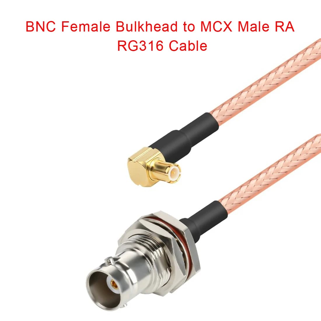 Nuovo jack femmina BNC a spina maschio MCX cavo RG316 ad angolo retto 15 cm 6 "adattatore per antenna WIFI
