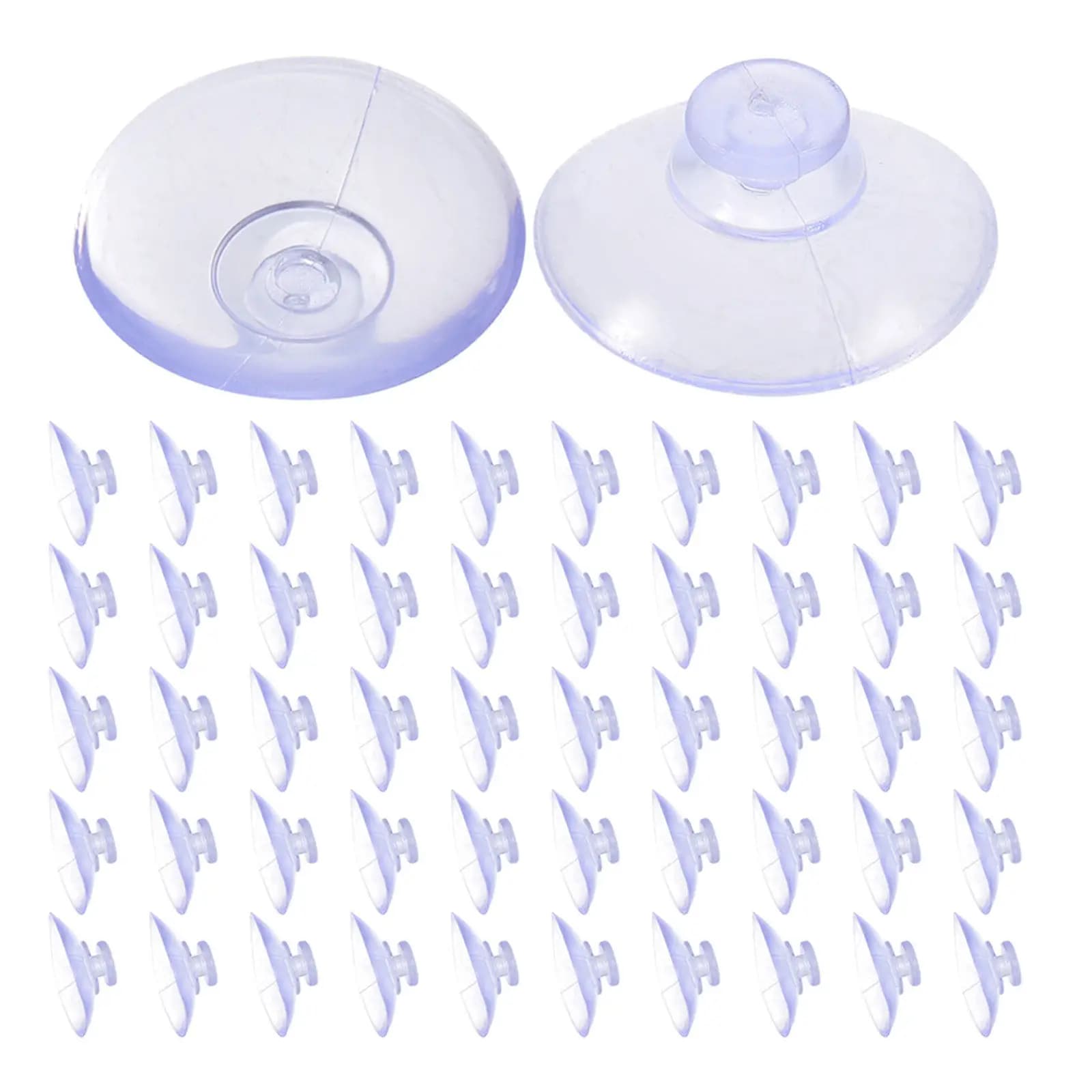 300 Pezzi Ventose Trasparenti per Tavoli in Vetro, 20mm, Mini Ganci a Ventosa Riutilizzabili per Vetrine, Decorazioni e Artigianato
