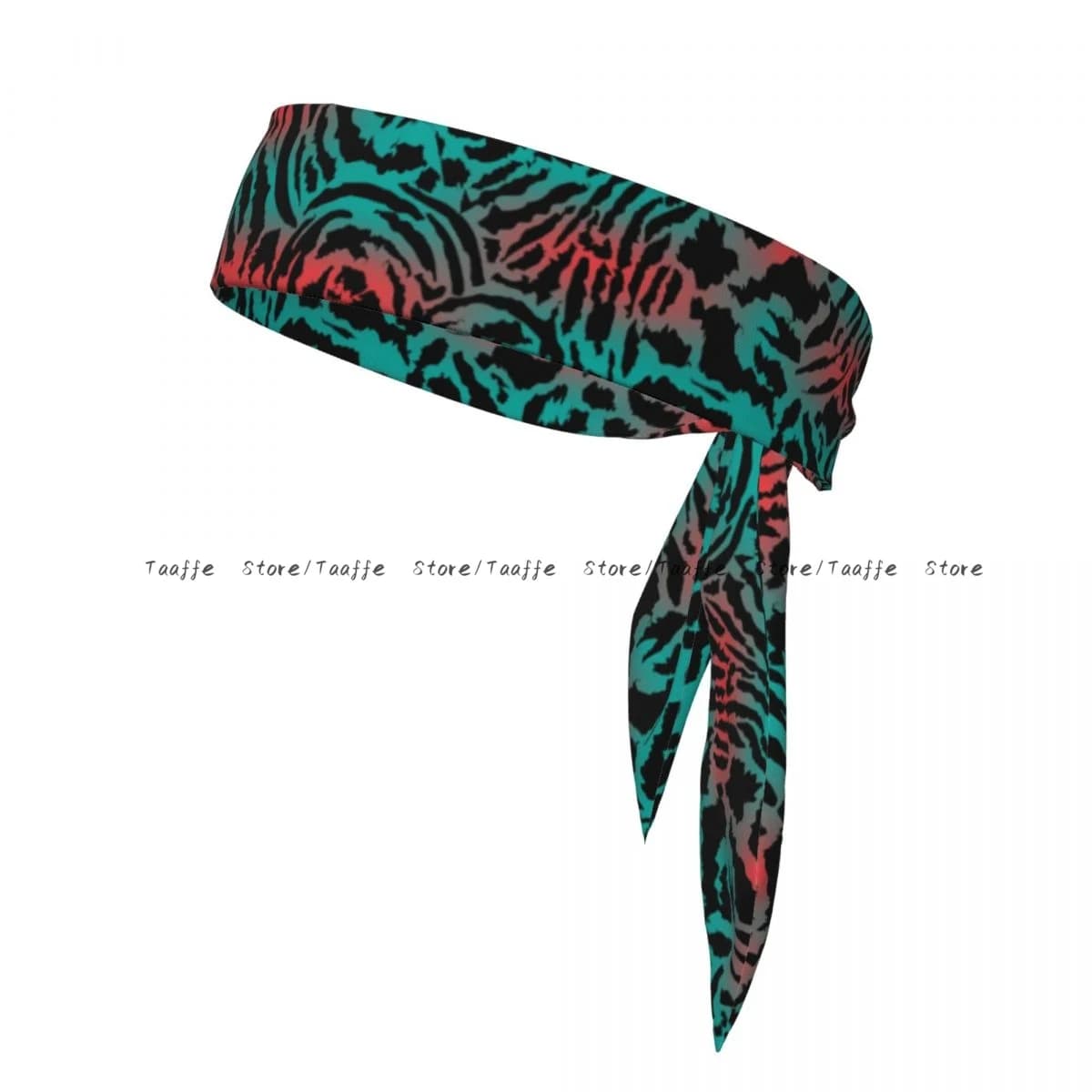 Head tie Bandana Scarf for head with leopard leather print Fascia for sweat for outdoor sports