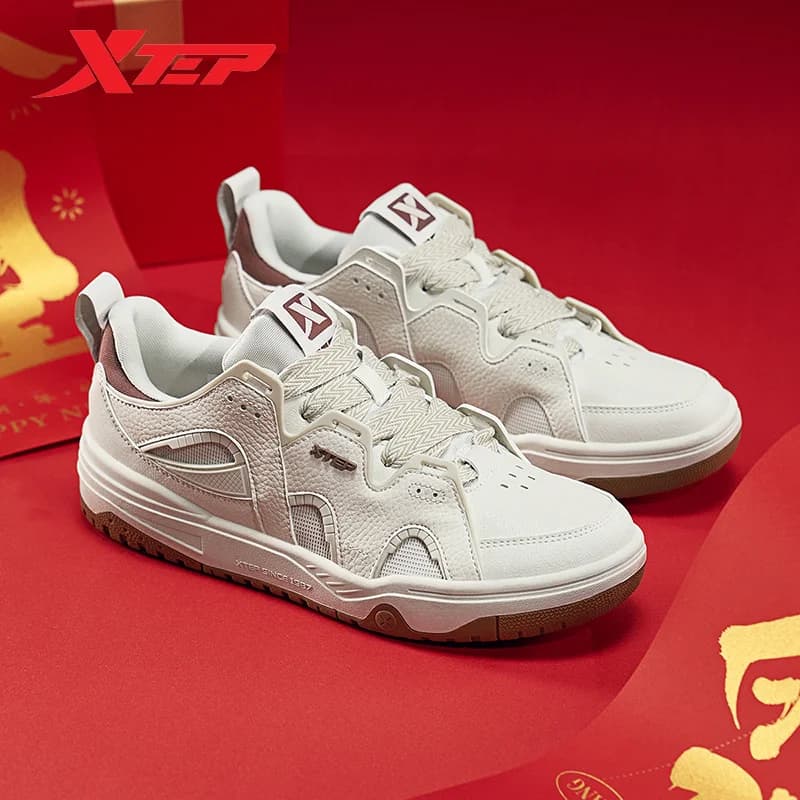 Xtep Skateboarding Shoes For Men Summer Casual Skate Shoes Outdoor Comfortable Non-Slip Breathable Sneakers 876219310023