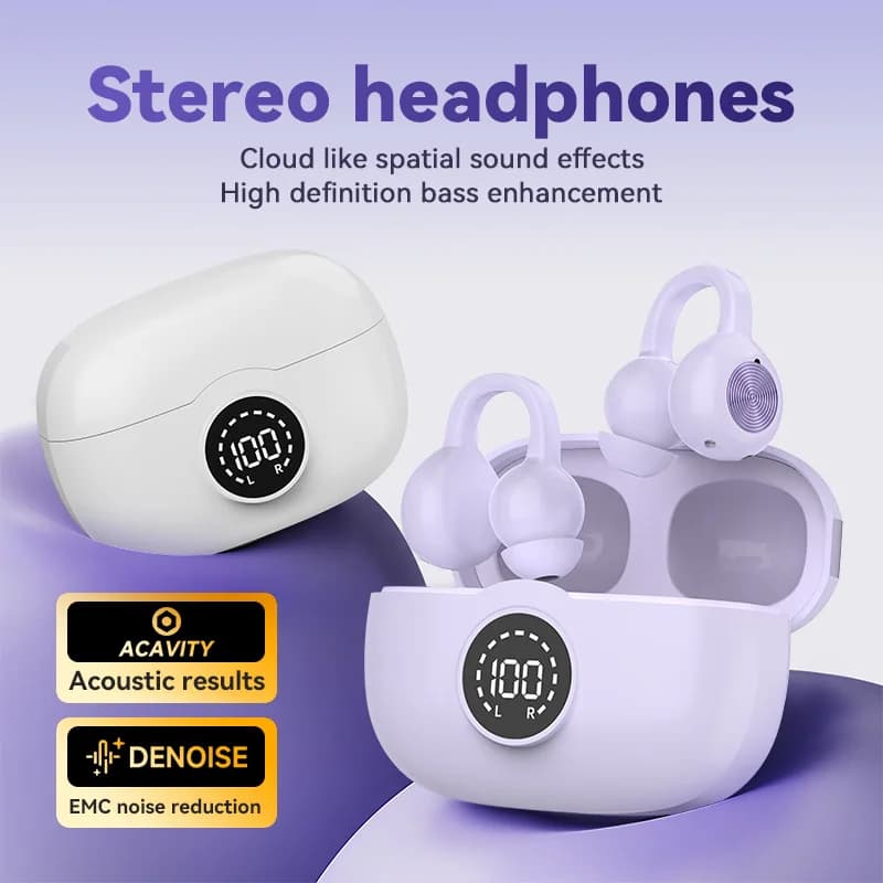 New Bluetooth Wireless 2026 Headphones with Noise Cancellation, Sports Earphones with Microphone for Music and Gaming
