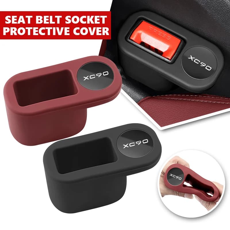Universal Car Seat Belt Base Anti Scratch Protector Cover For Volvo S40 S60 S80 S90 XC40 XC60 XC70 XC90 V40 V60 V70