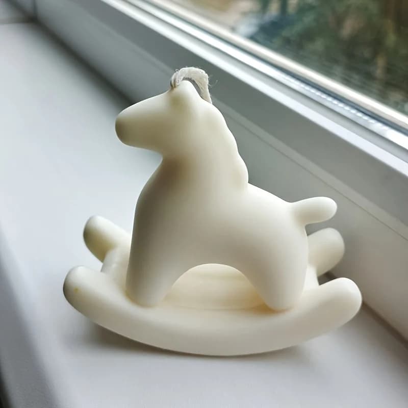 Resin Silicone Molds Horse Figurine Display Stand Silicone Molds Epoxy Resin Ornament Holiday Mold Making Candle Making Molds