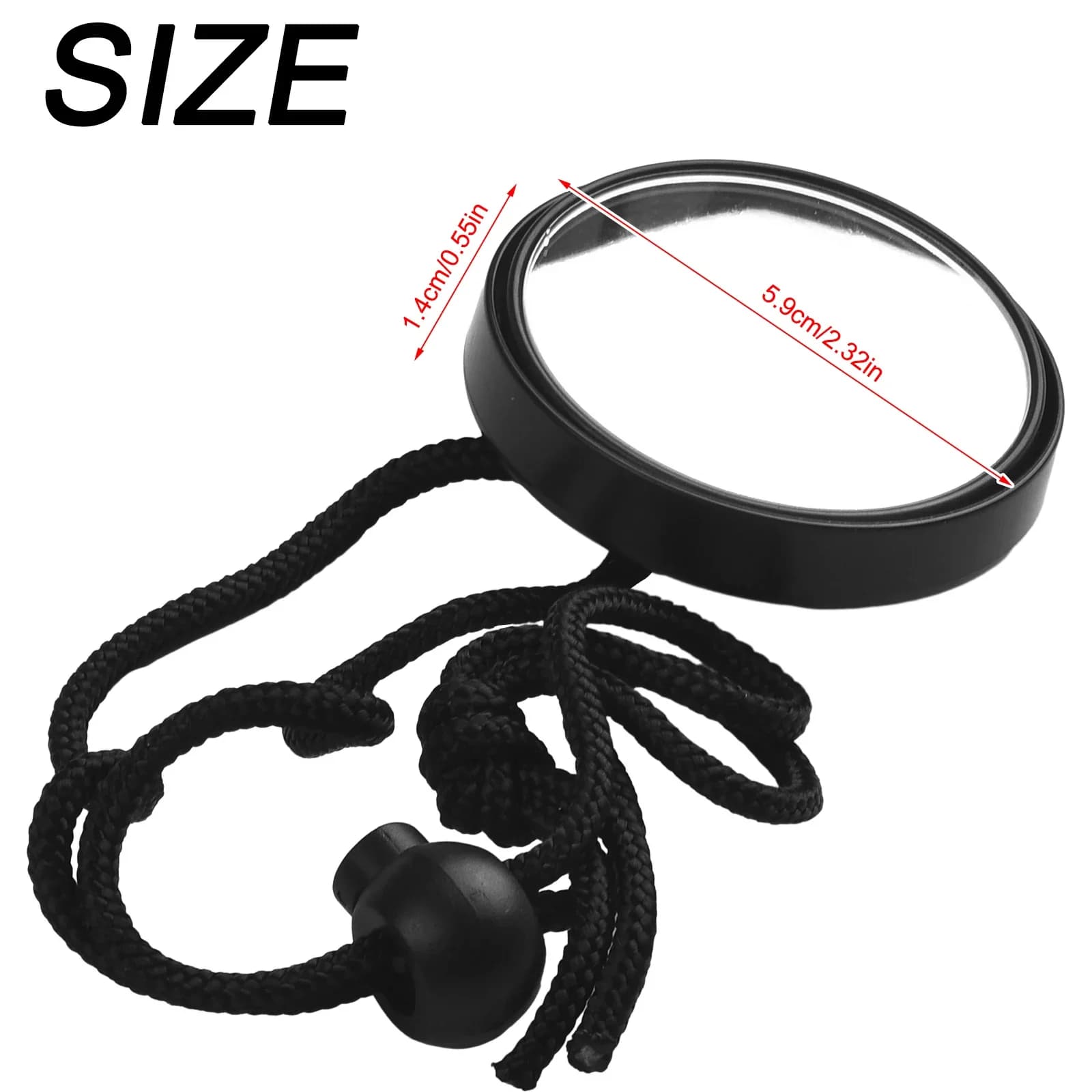 Diving Tool Rearview Mirror Water Sports Adjustable underwater safety for immersion BCD Side hanging 360 ° Snorkeling Accessories
