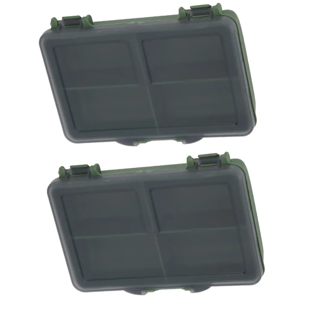 2PCS Durable 4-8 Compartment Fishing Tackle Box PP Lightweight Tackle Storage Box Mini Fishing Lure Box Fishing