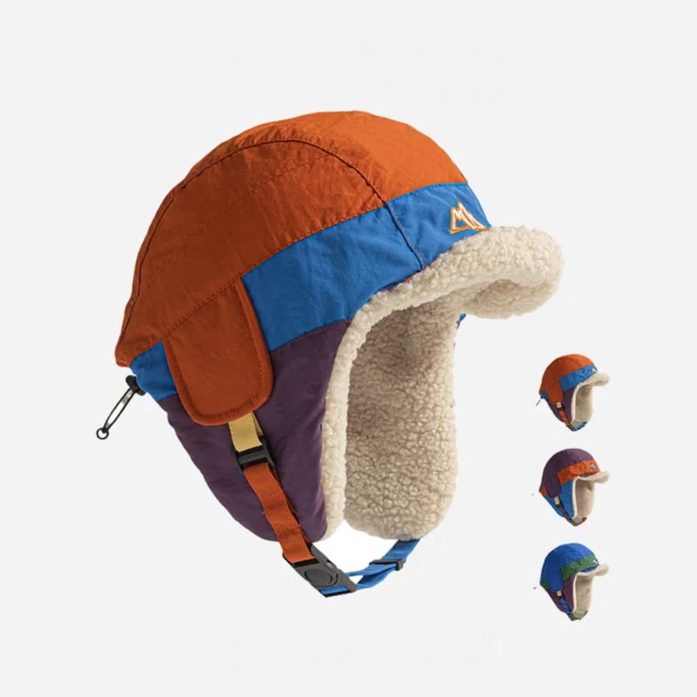 Winter Hat in Lana Colorato Antivento with Eye Protection, Fast Drying, Hot Berretto for Men and Women, Open Sports