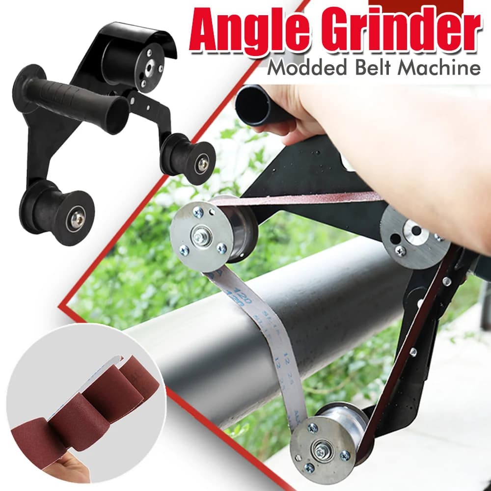 Mini Belt Sander DIY Sanding Machine Stainless Steel Tube Pipe Polisher Grinder Tool Sanding Polishing Grinding Machine