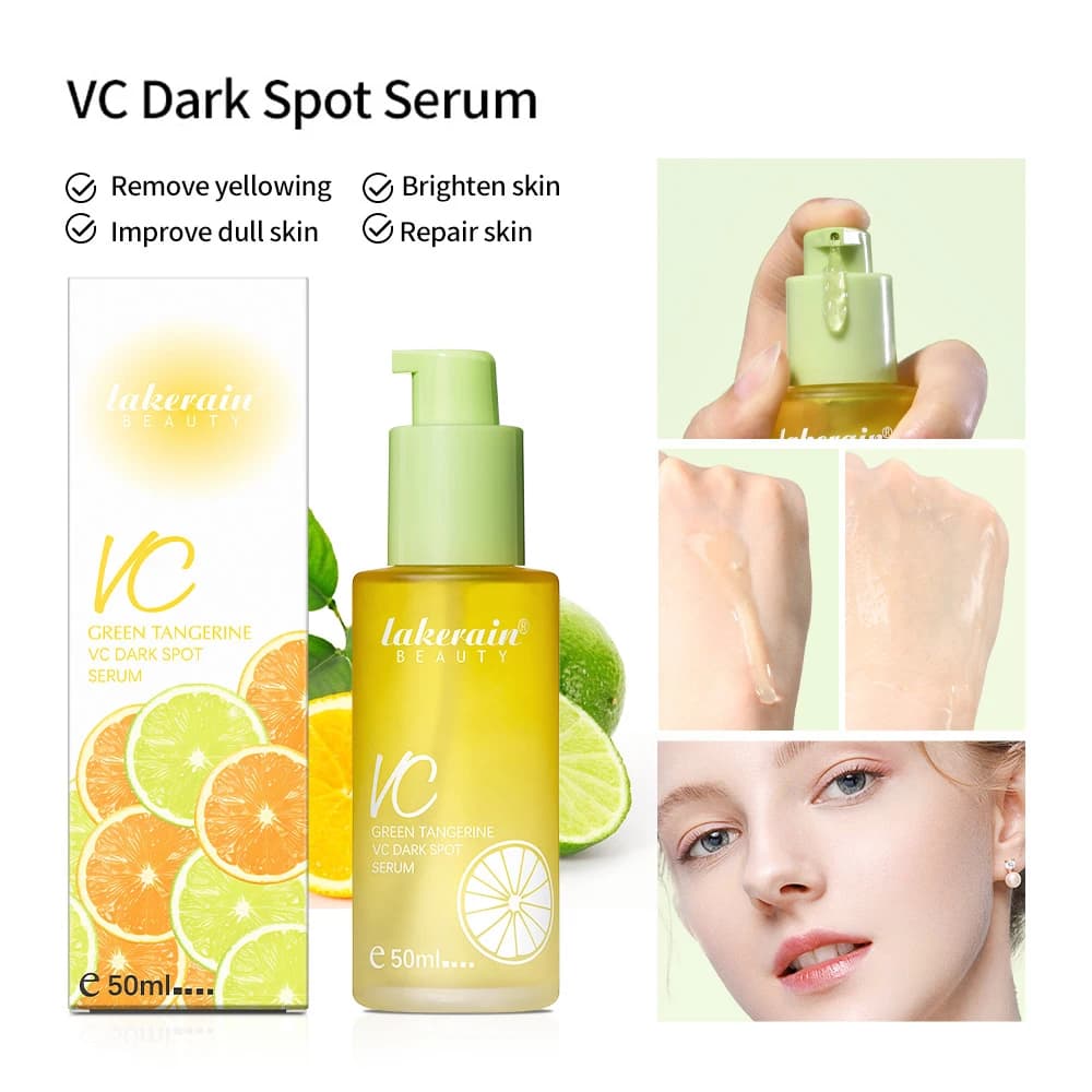 50ml vitamin C serum for the care of dark bleaching spots for skin essence mandarin green serum VC for skin care