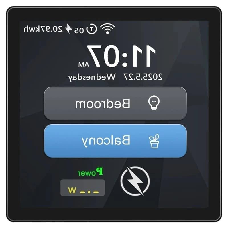 T21C Zigbee 3.0 Smart Home Tuya App Remote Control 4-Inch Intelligence Touchscreen Switch With Type-C 30W Fast Charging EU Plug