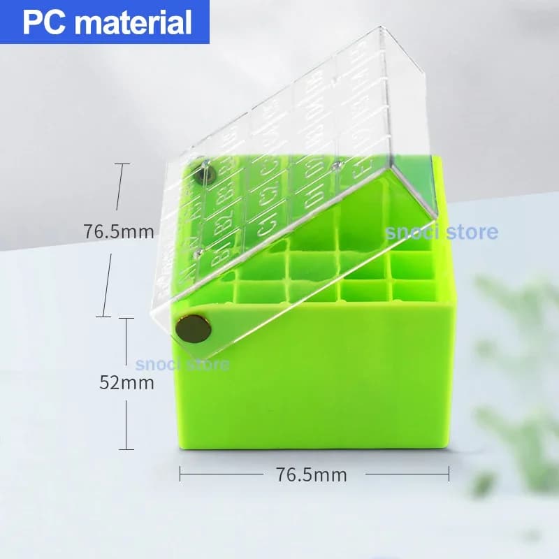 Tube box frozen storage tube boxes sample frozen tube box Cryogenic Storage Box 25holes 1.5ml 1.8ml 2ml Laboratory supplies