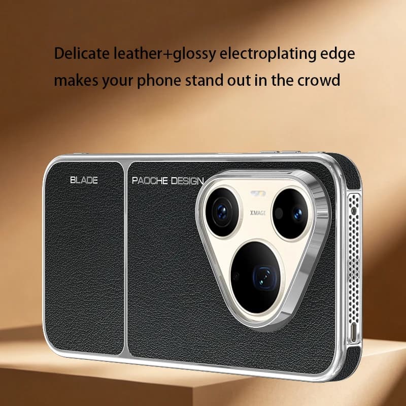For Huawei Pura 90 80 70 Pro Max Case Built-in Magnet Sleek Delicate Leather Comfortable Grip Heat Dissipation Fashionable Cover