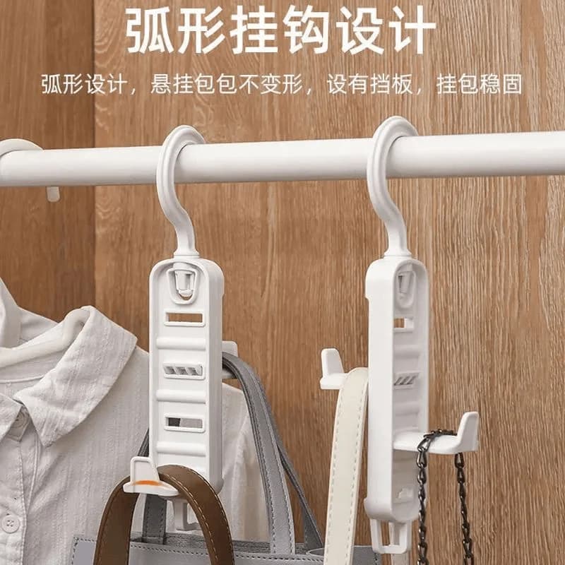 L-shaped swivel cabinet scarf hook, multifunctional universal hook, no punching storage rack, arch door for home, no trace bag