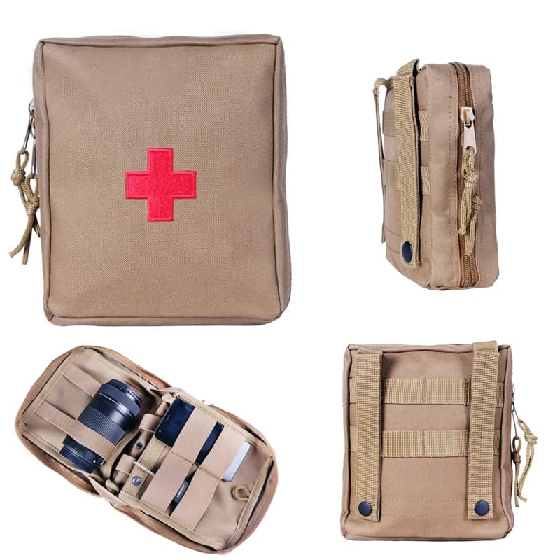Utilità 22CM Marsupio tattico di grandi dimensioni Molle Borsa di pronto soccorso Cintura EDC Custodia medica Borsa da allenamento di emergenza Accessori per la caccia
