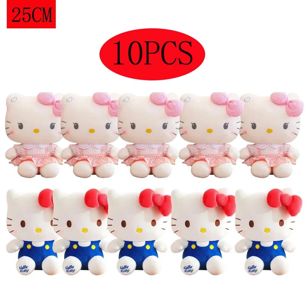 2 stile Hello Kitty Anime Hello Kitty giocattoli di peluche Plushier cuscino morbido regali di compleanno per ragazze bambole di peluche Hello Kitty Kawaii
