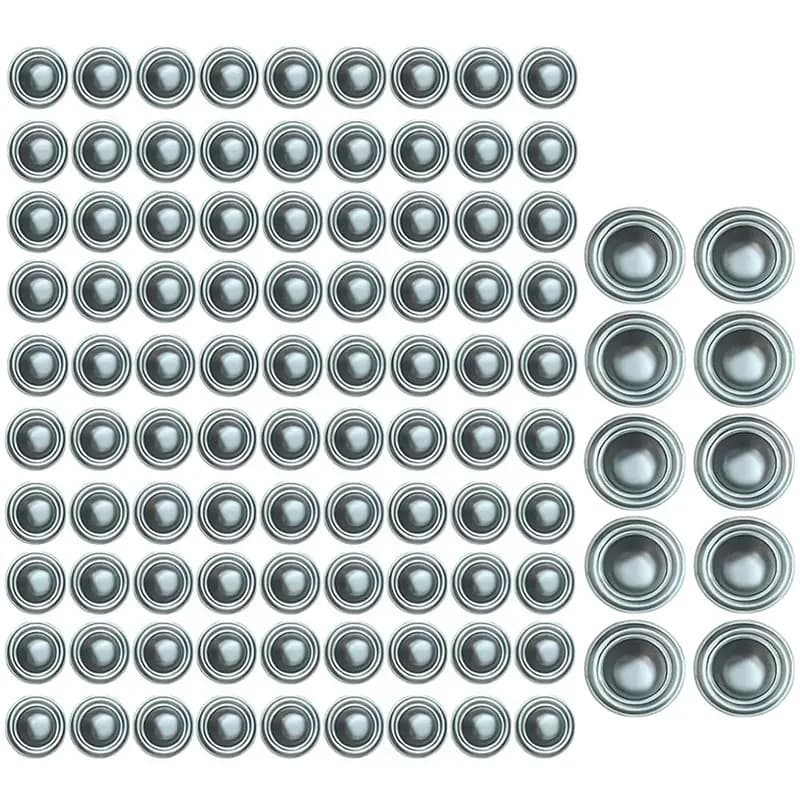 ABYN-Roof Screw Caps, Rustproof & Waterproof Roofing Screwcaps, Seal Over Existing Screws Heads To Prevent Leaks 100Pcs