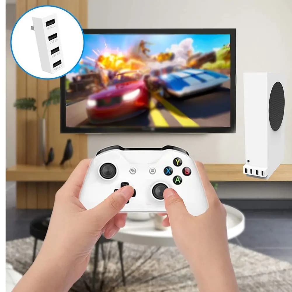 Accessori Caricabatterie 4 porte USB HUB Splitter Adattatore Convertitore Host Espansore USB per Xbox Series XSS | Serie Xbox XSX