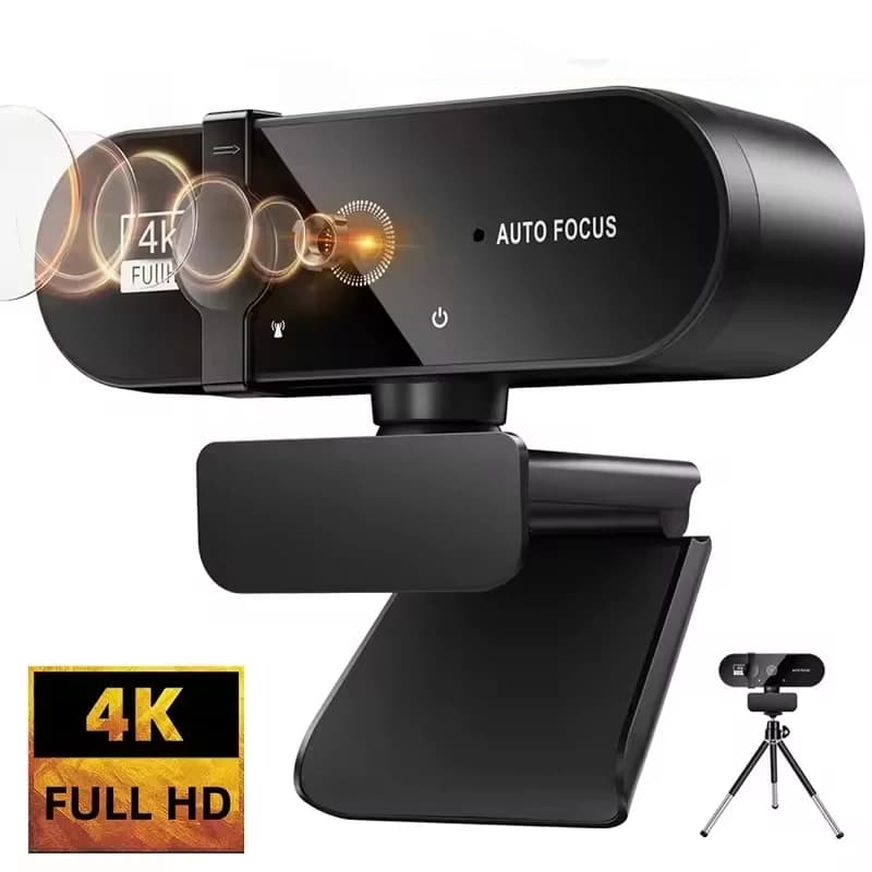Webcam 4k Mini camera 1080p Webcam Full Hd 2k with microphone 30fps USB Webcam for camera for portable video shooting with automatic focus